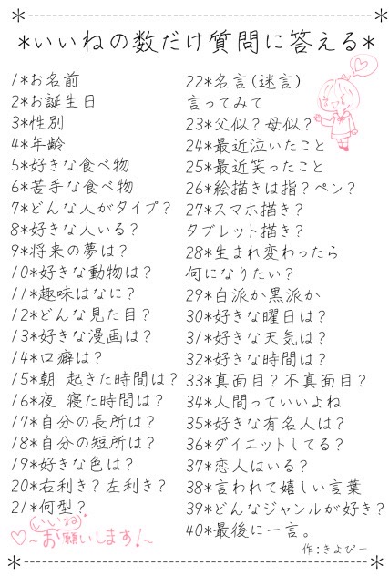 しょうの会話 : やってみる✨ 締切は8月31日まで‼️ いいねの数だけ