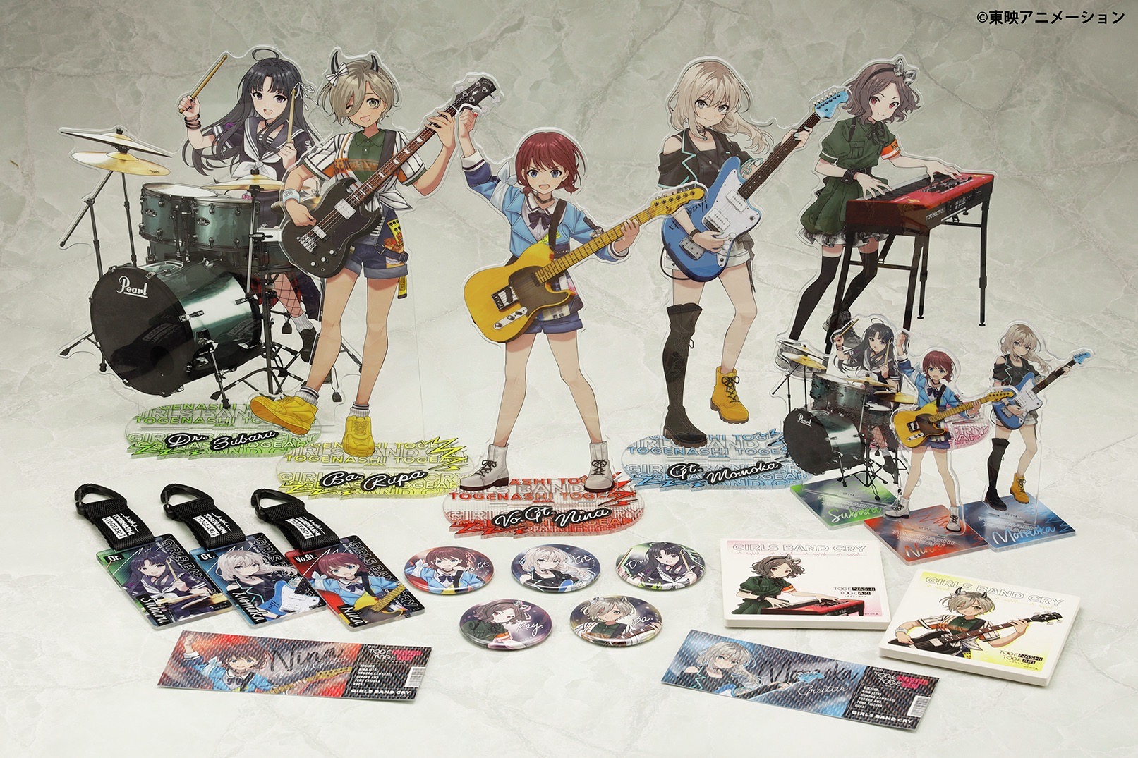 ガールズバンドクライ ガルクラ 中国カフェ ぱしゃこれカード　 5点セット　公式 Amazon.co.jp: ガールズバンドクライ 限定 アクリルスタンド